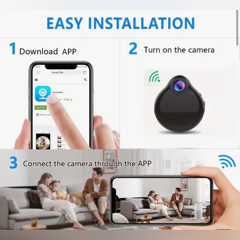 NWT 🕵️ 👀👌🏼🧐 Wearable (Or Not!) Spy Camera Small And Discreet For Safety 🧐 - Picture 9 of 10